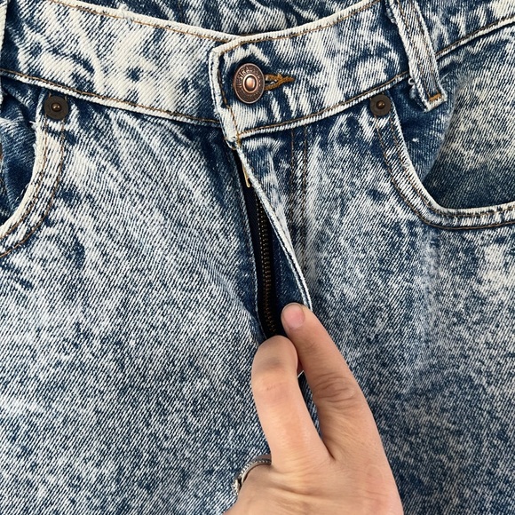 Levi's 505 Vintage Student Fit Pants Acid Wash Straight Leg Jeans Size W27XL28 - Picture 3 of 8